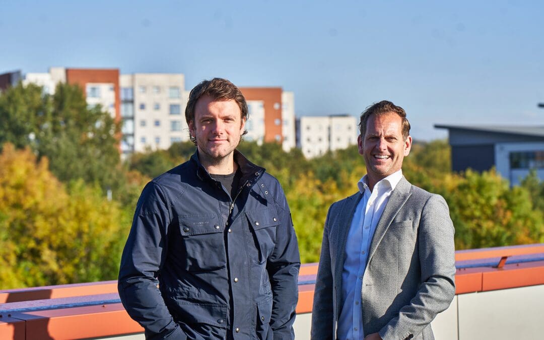 ‘SELL IT DON’T SKIP IT’ ECO-TECHPRENEUR AND DAD ON SITE WITH FOUNDER OF THE SUSTAINABILITY YARD APP NIGEL EASTHAM.