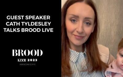 CATH TYLDESLEY TALKS BROOD LIVE MANCHESTER WITH THE BEAUTIFUL BABY IRIS