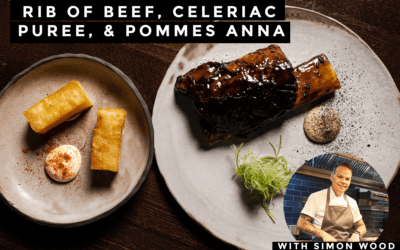 Rib of beef, Celeriac Puree, & Pommes Anna Recipe by simon wood