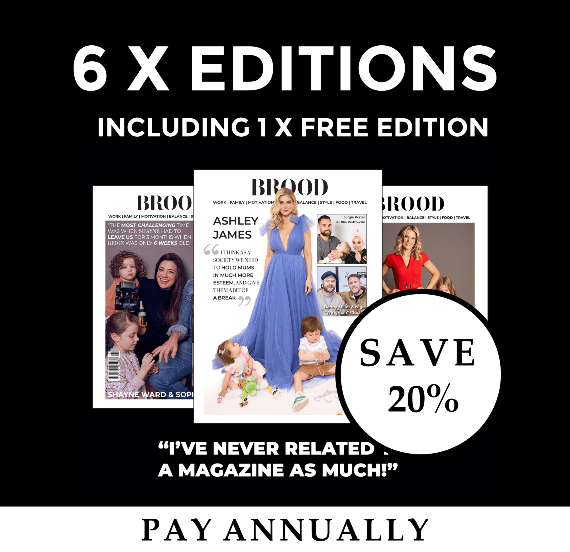 6 x editions of BROOD Magazine 6 x editions of BROOD Magazine