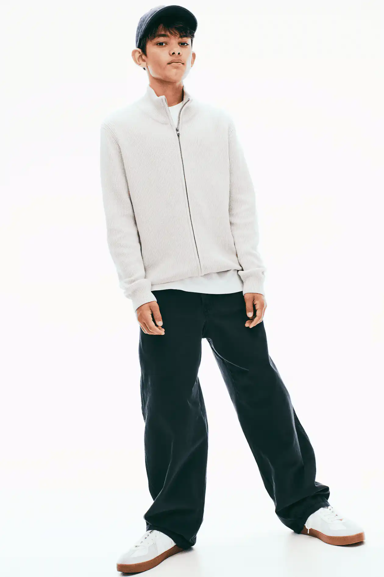 H & M Kids Zip-through cotton cardigan