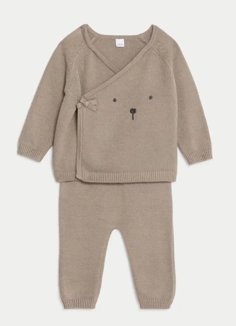 M & S 2 Piece Bear Outfit