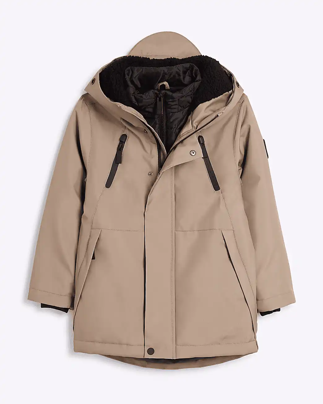 WASHED SLOGAN CROP FIT JACKET