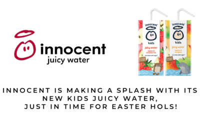 innocent is making a splash with its new kids juicy water, just in time for Easter hols!