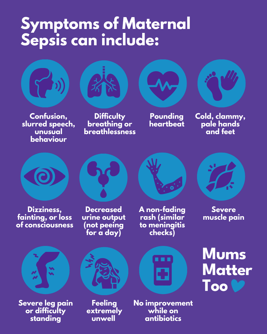 4 sepsis symptoms