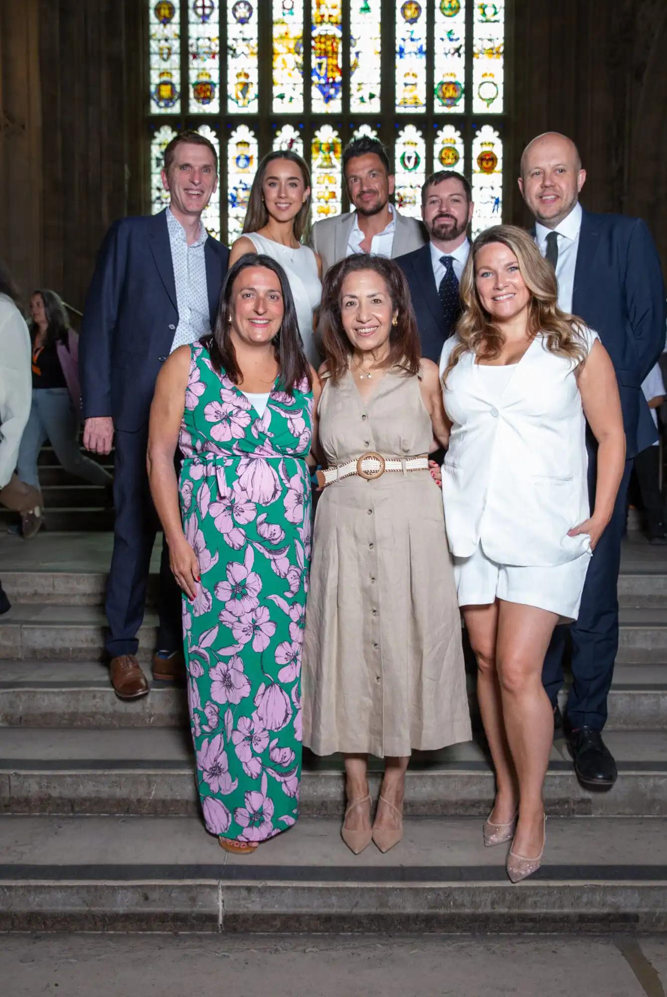 Mark Saxby, Dr Emily Andre, Peter Andre, Fabio D’Andrea, Joe Powell MP, Teresa Parker, Deborah Morel, Lolo Stubbs<br />
Fabio D’Andrea and Peter Andre highlight the dangers of smartphones and social media for children