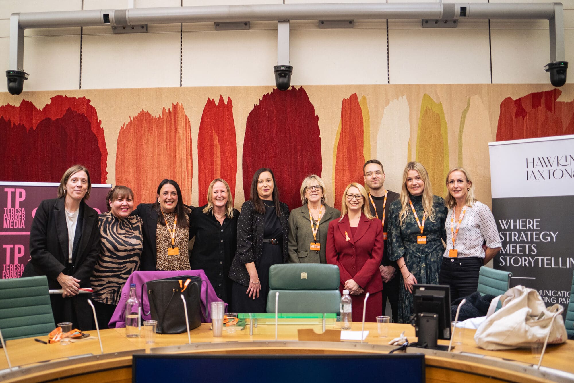 DSC01883 BROOD Sub Editor Teresa Parker in Parliament - Domestic Abuse Campaign