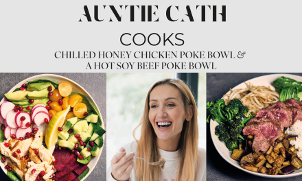 Auntie Cath Cooks: Chilled Honey Chicken Poke Bowl & A Hot Soy Beef Poke Bowl