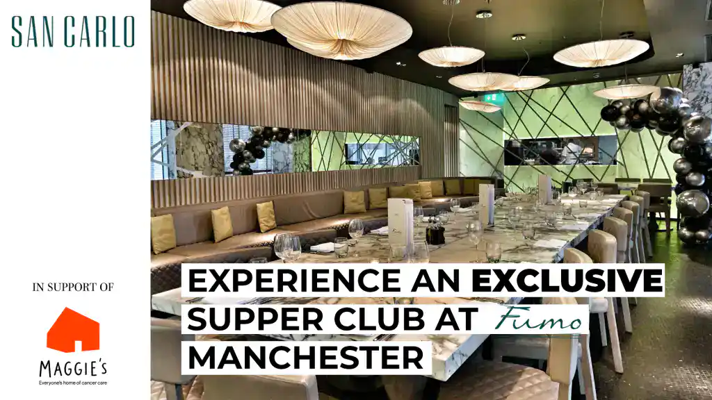 Elegant dining area at Fumo Manchester for exclusive supper club event.
