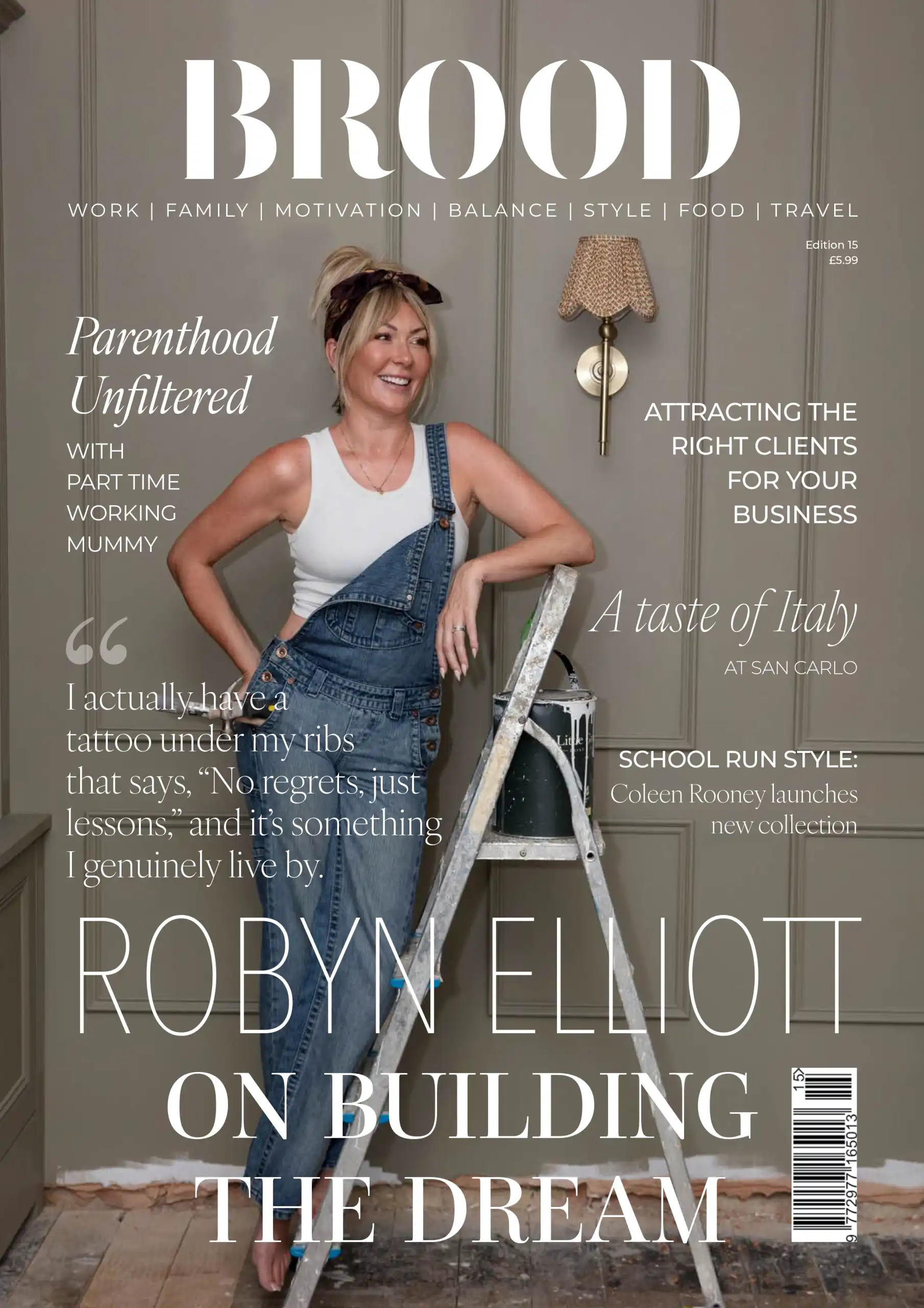Magazines cover featuring a man in a denim jacket against a white brick wall, with bold text: 'RYAN LIBBEY' and article subtitle nearby