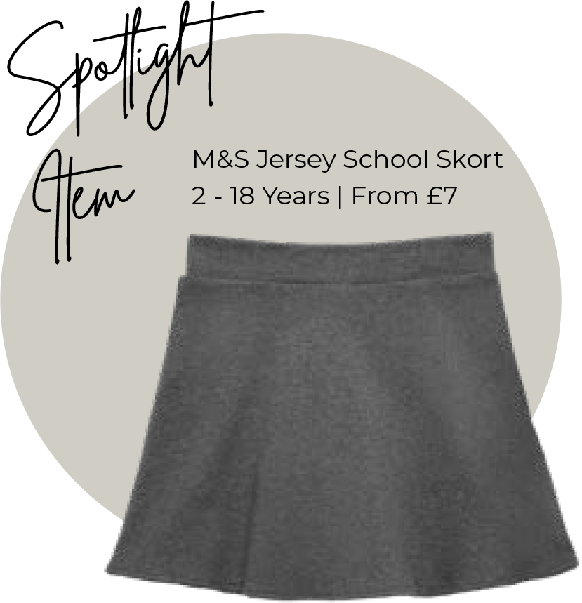 M&S Jersey School Skort