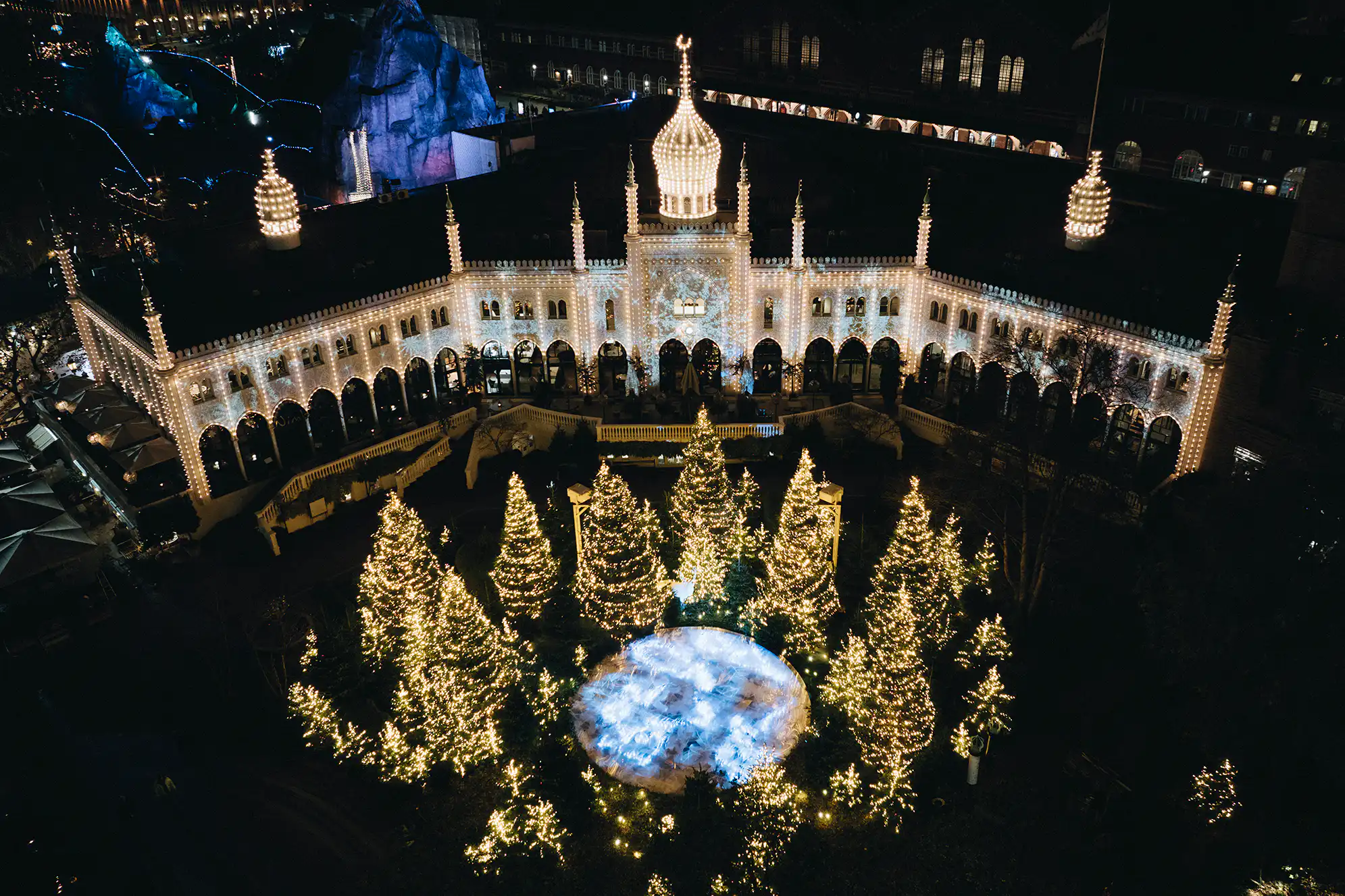 Tivoli Gardens Festive Display in Copenhagen
