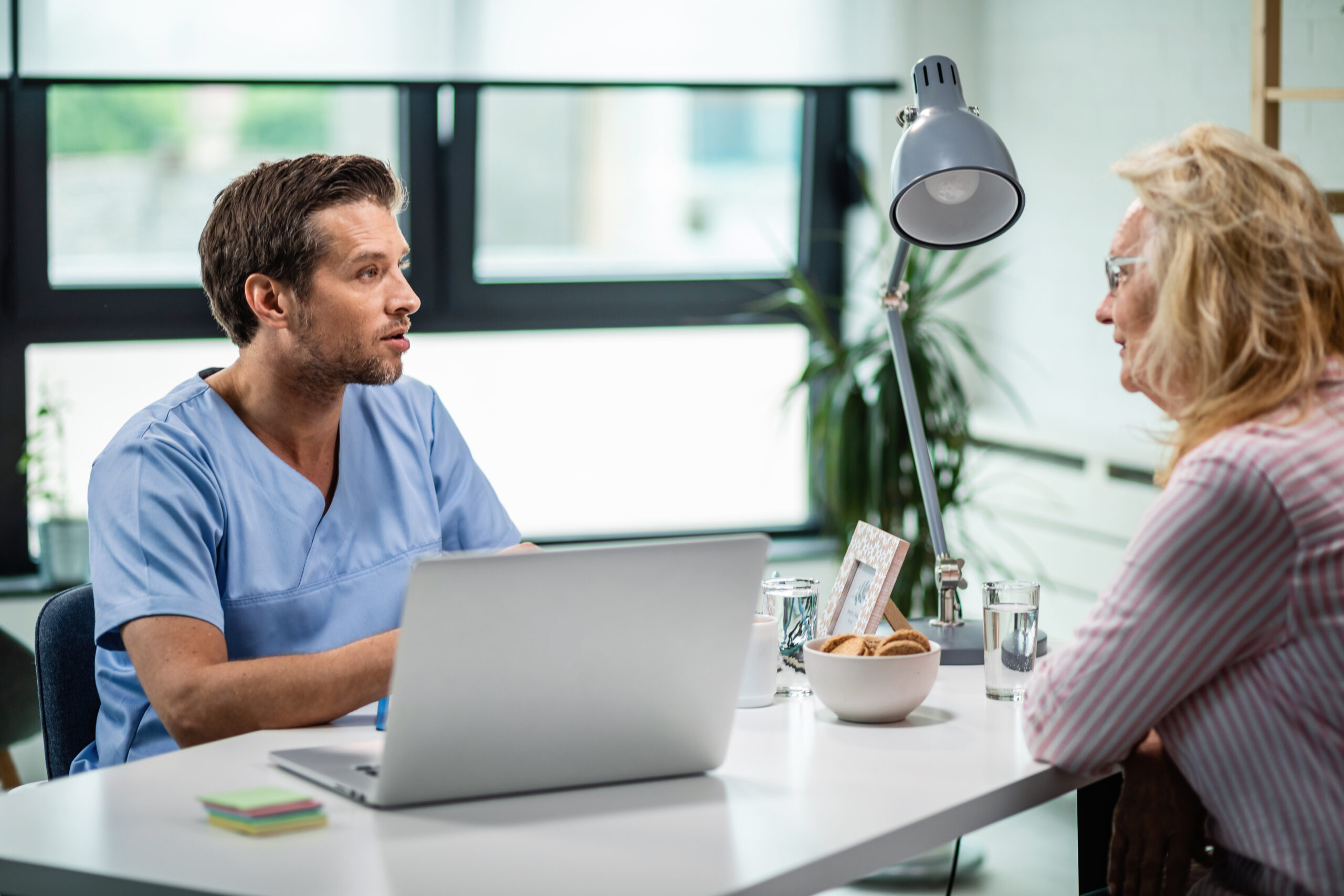 Doctor in consultation with patient